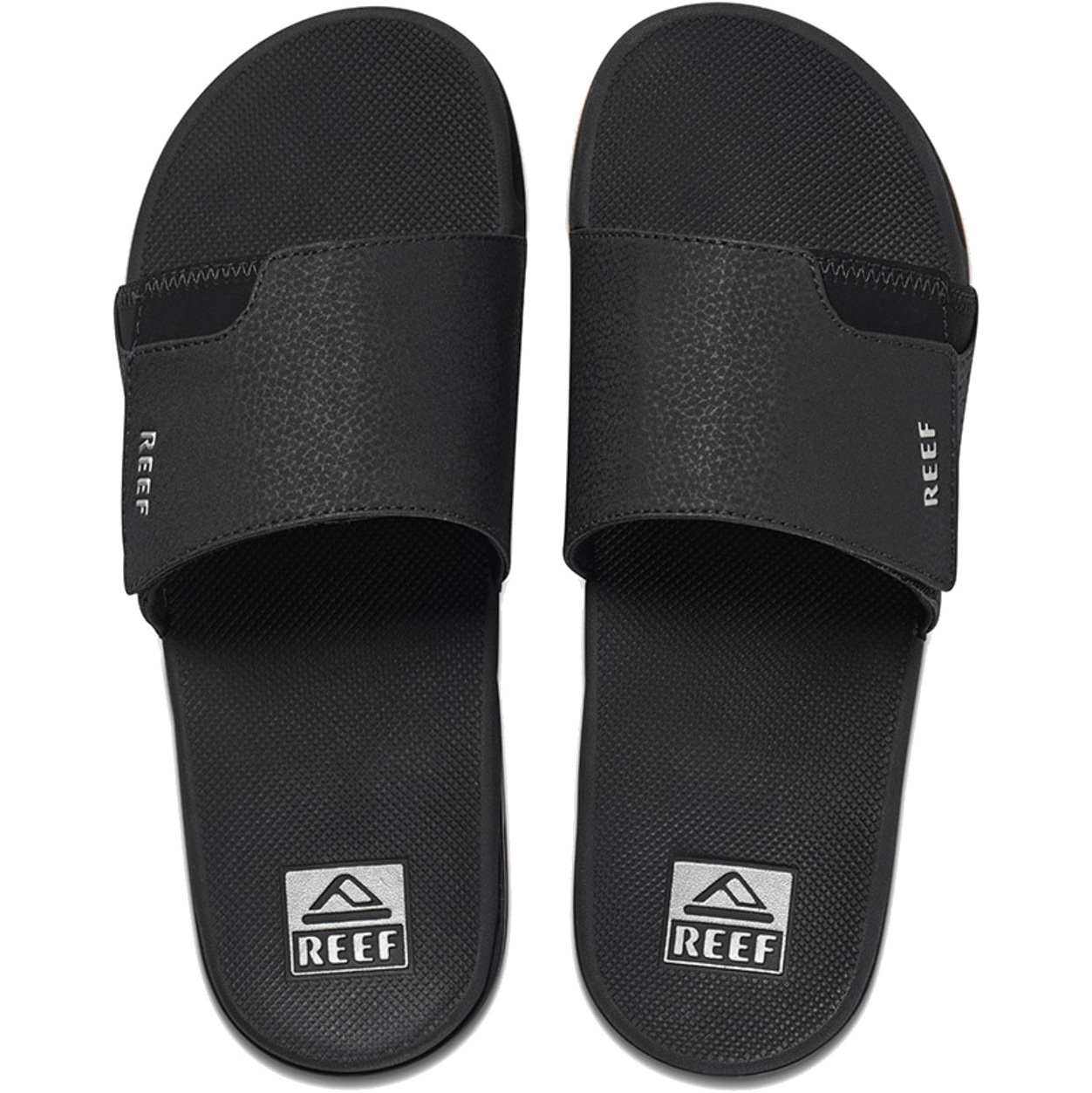 2026 Reef Fanning Sliders CI3632 - Black / Plata