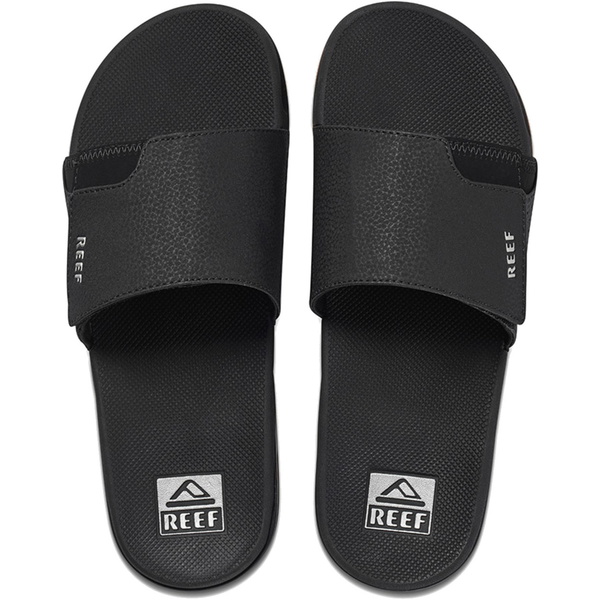 2026 Reef Fanning Sliders CI3632 - Black / Plata