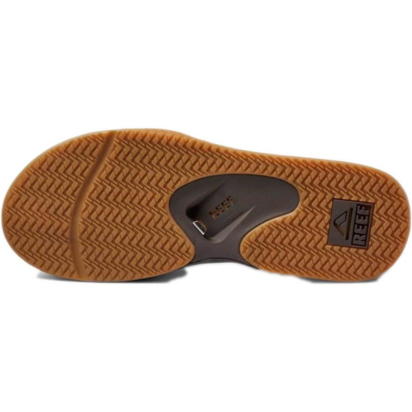 2026 Reef Hombres Chanclas Fanning - Brown / Goma