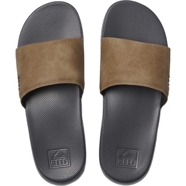 2025 Reef Hombres One Sliders RF0A3OND - Grey / Tan