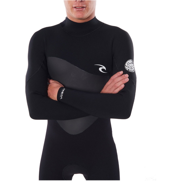 2023 Rip Curl Hombres Omega 5/3mm Back Zip Neopreno BLACK WSM8MM
