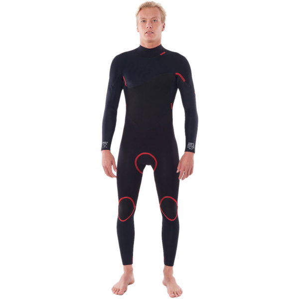 2023 Rip Curl Hombres Omega 5/3mm Back Zip Neopreno BLACK WSM8MM