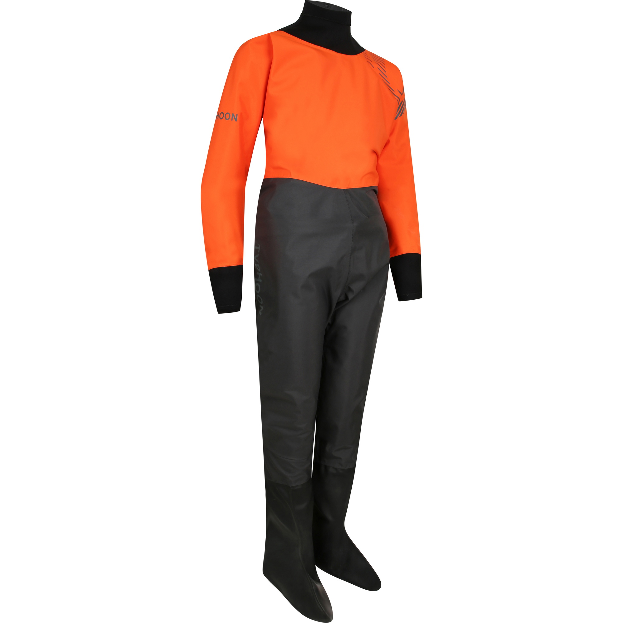 2026 Typhoon Junior Rhossilli Back Zip Traje Seco 100196 - Orange / Grafito