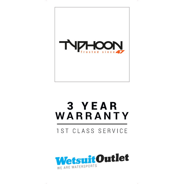 2017 Typhoon Multisport Bisagra Drysuit + Con postal Naranja / Negro Traje Sólo 100152