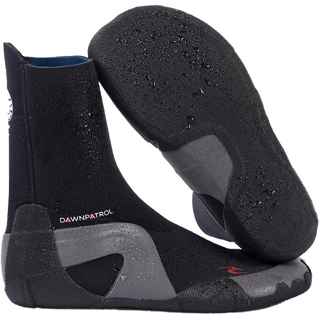 2026 Rip Curl Dawn Patrol 3mm Botas De Neopreno Con Puntera Redonda WBO7DD - Black