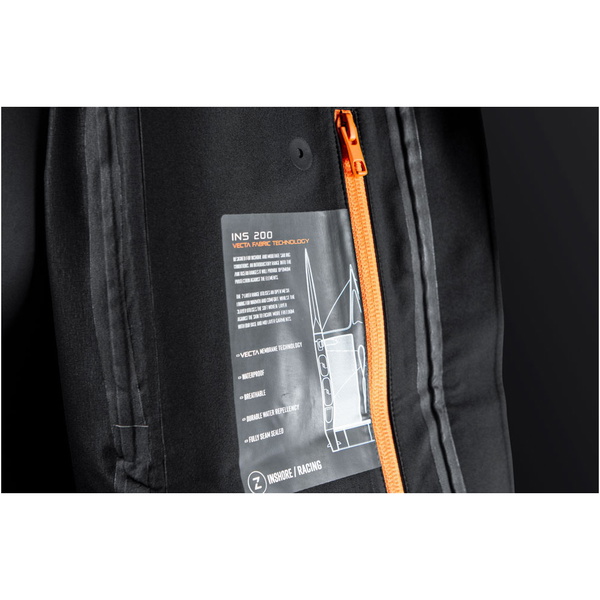 2025 Zhik Mens INS200 Coastal Sailing Jacket JKT-0210-M-BLK - Black