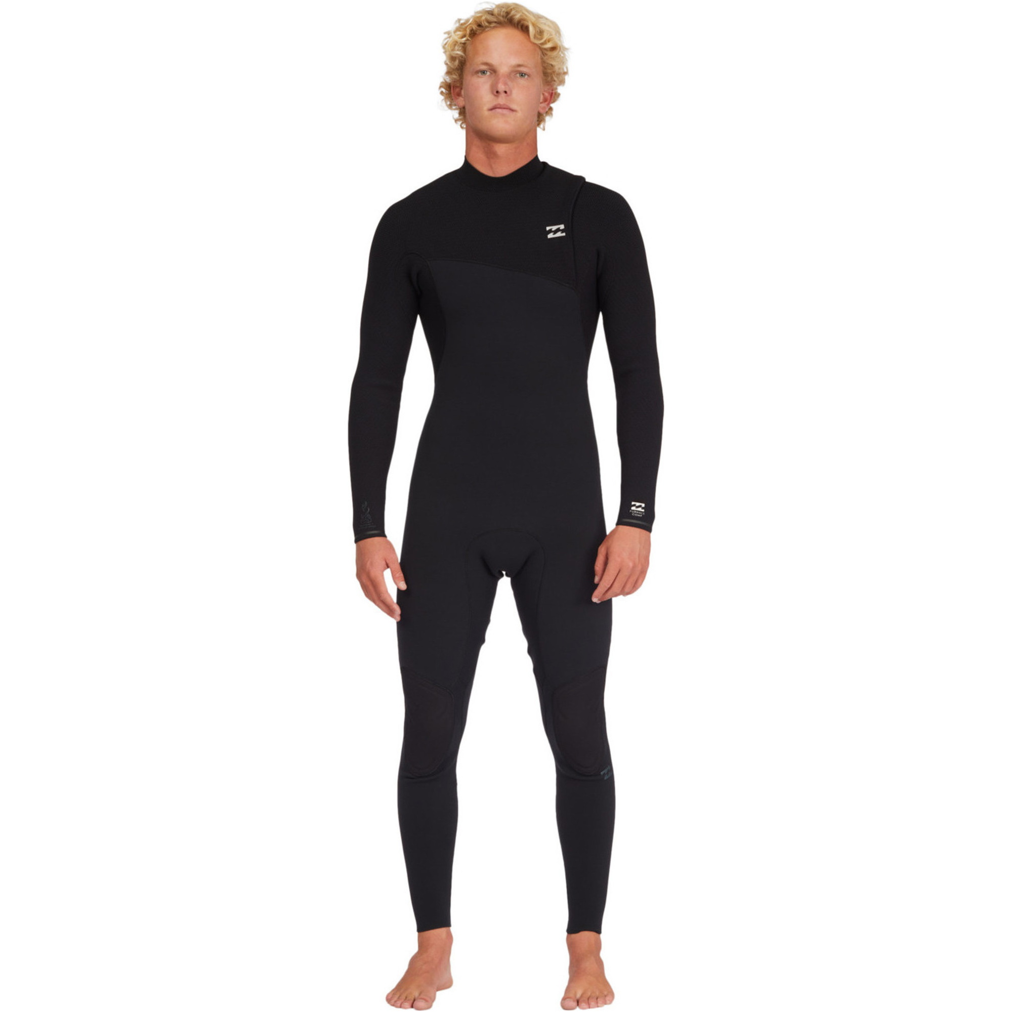 2023 Billabong Hombres Furnace Natural 3/2mm Zip Free Neopreno ABYW100183 - Black