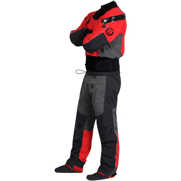 2026 Nookie Cargador De Kayak Drysuit De Carbón DR10 Rojo Gris