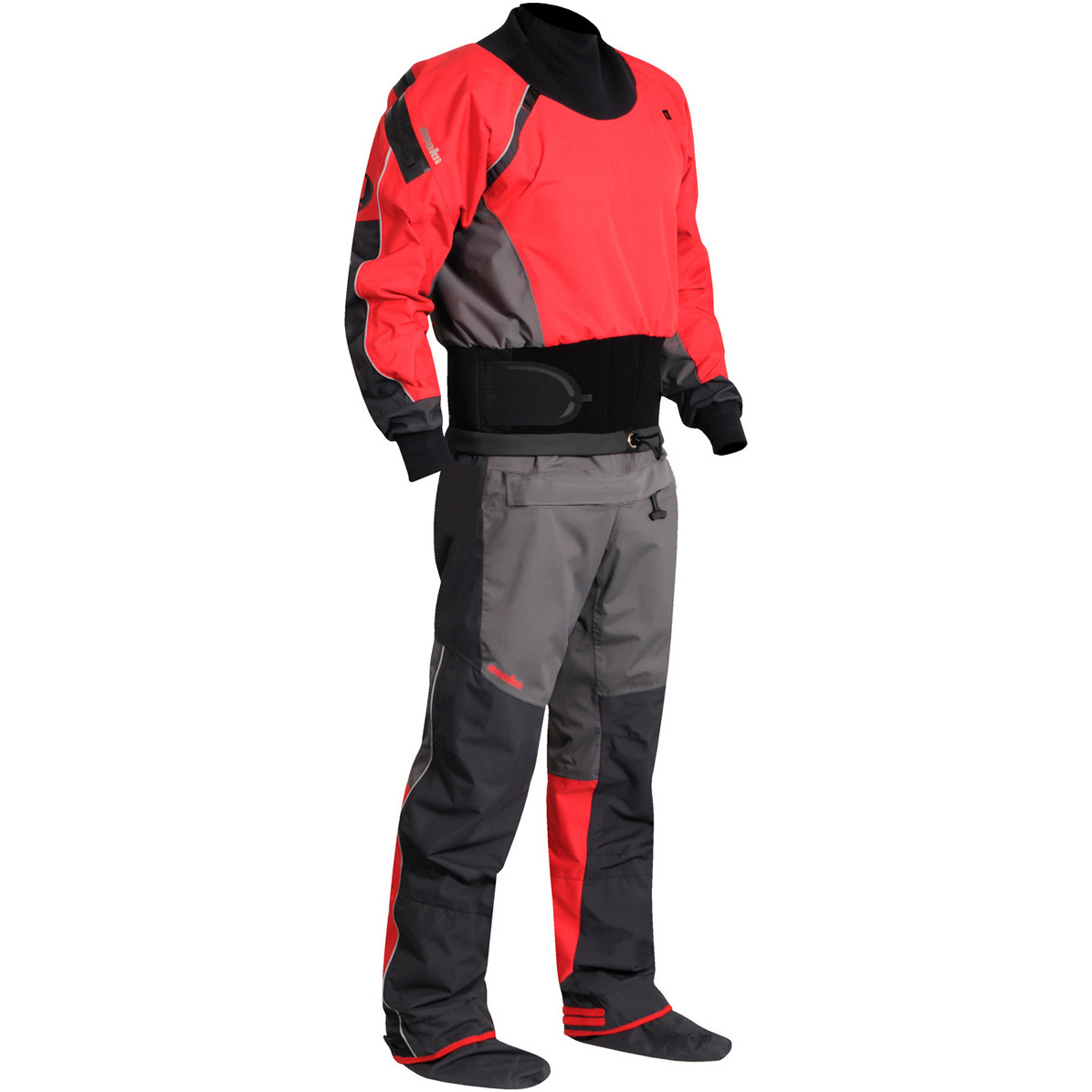 2026 Nookie Cargador De Kayak Drysuit De Carbón DR10 Rojo Gris