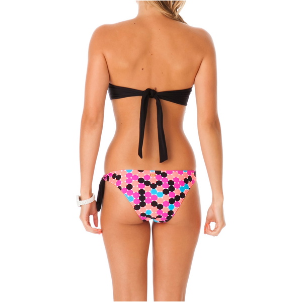Rip Curl Kuta Bikini palabra de honor Negro / Rosa GSIBX4