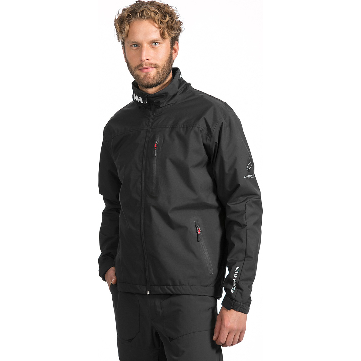 2024 Helly Hansen Hombres Crew Chaqueta De Capa Intermedia 30253 - Black