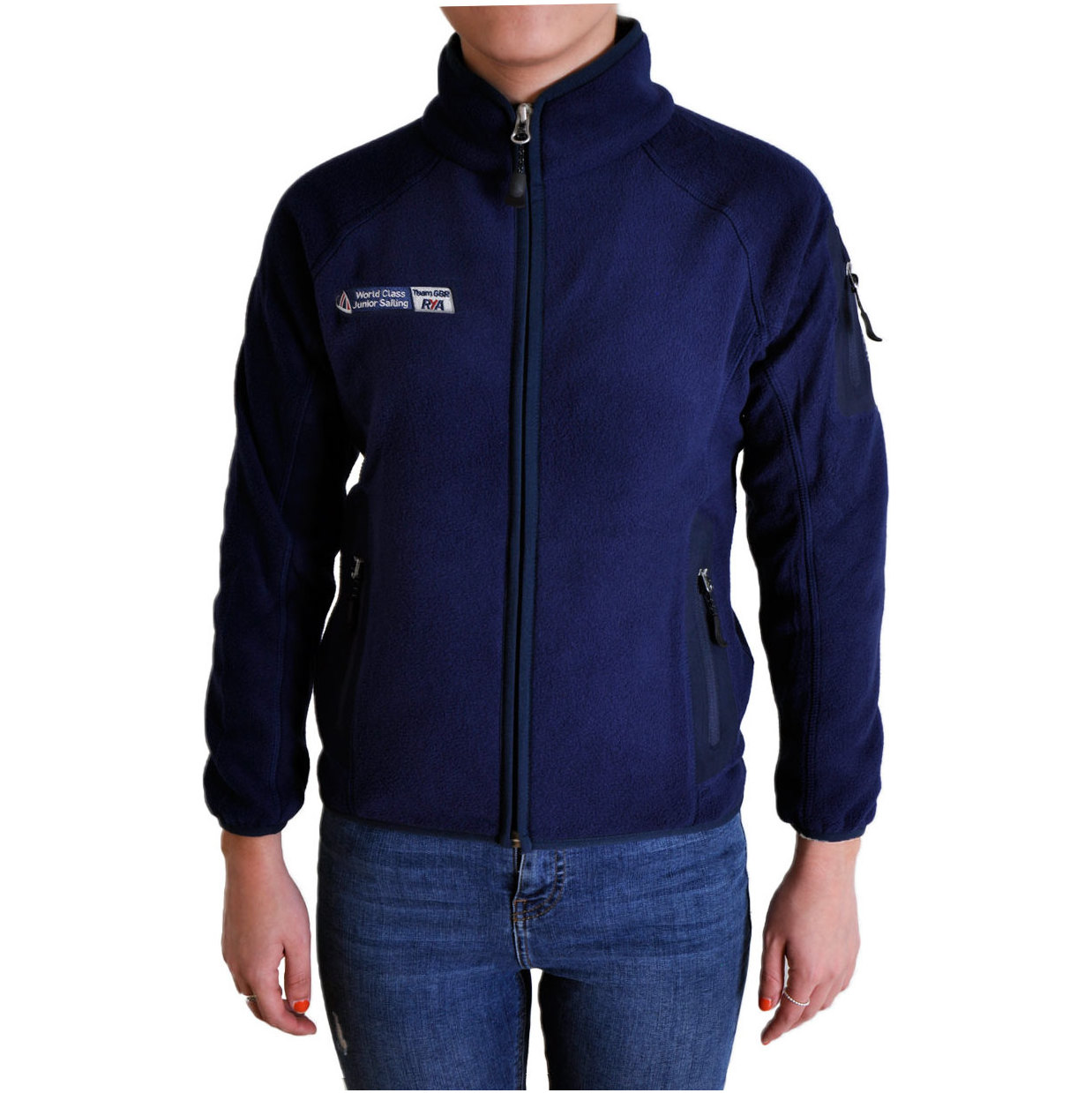 Henri Lloyd Chaqueta Junior Team GBR RYA Eco paño grueso y suave en agua marina Y20079RYA