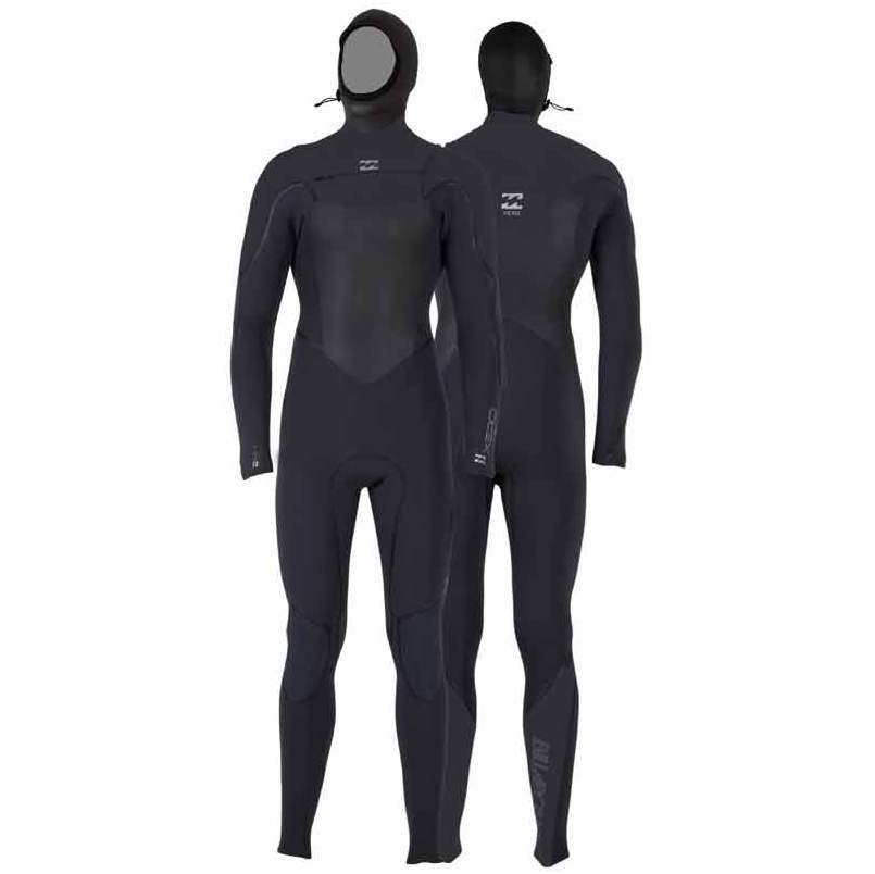 Billabong Xero Gold 7/6 mm con capucha Traje de vapor Negro N47M01