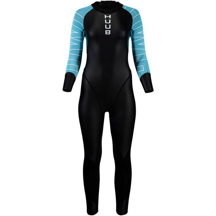 2024 Huub Mujer Open Water Collective Back Zip Swim Neopreno OWCWSB - Black / Sky Blue