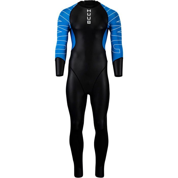 2024 Huub Hombres Open Water Collective Back Zip Swim Neopreno OWCBL - Black / Blue