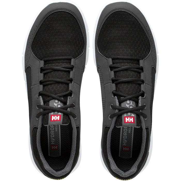 2024 Helly Hansen Ahiga V4 Hydropower Zapatos De La Navegacin 11582 - Negro / / Plata Blanca