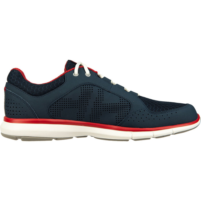 2024 Helly Hansen Ahiga V4 Hydropower Zapatos De La Navegacin 11582 - Navy / Bandera Roja