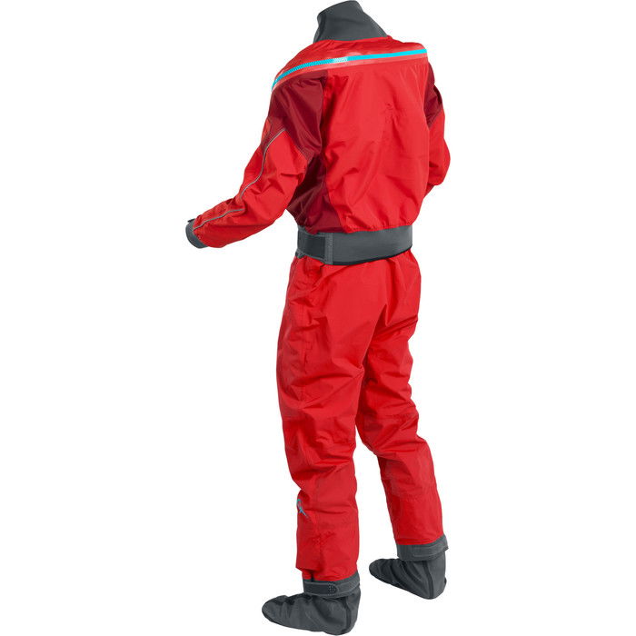 2024 Palm Hombres Atom Back Zip Traje Seco Para Kayak Y Cremallera Con Flame / Chilli 12380