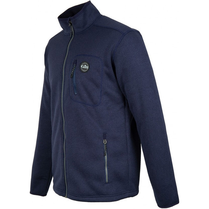 2024 Gill Mens Knit Fleece Jacket Navy 1493