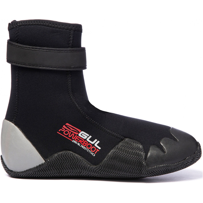 2019 Botas De Neopreno De Punta Redonda Gul Power 5mm Bo1263-a8 - Negro / Gris