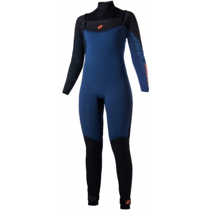 2021 Magic Marine Mujer Ace 4/3mm Gbs Chest Zip Neopreno 170107 - Navy