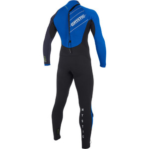 2019 Mystic Drip 3/2mm Back Zip Wetsuit Blue 190011