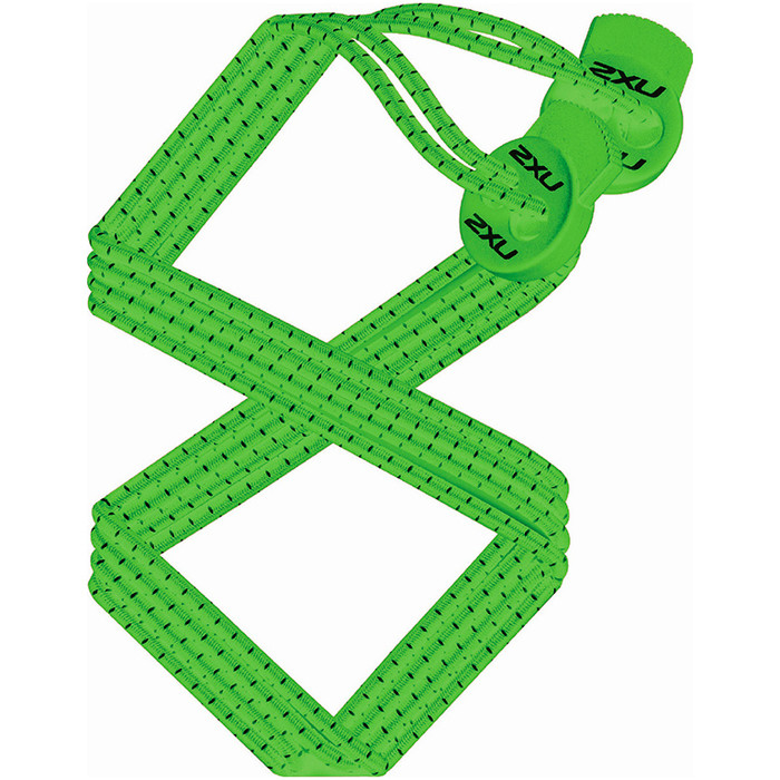 2XU Performance Locked Laces Green UA1855G