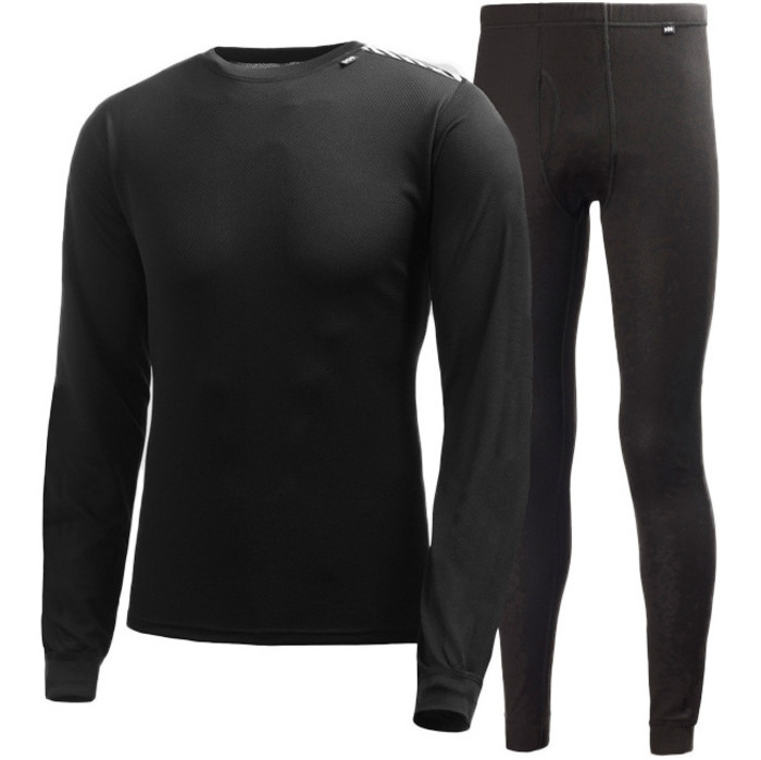 2024 Capa Base De 2 Paquetes Helly Hansen Comfort Dry Negro 48676