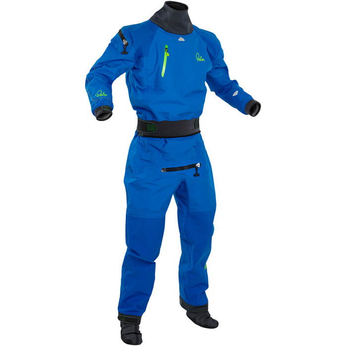 2018 Palm Atom Back Zip Whitewater Kayak Drysuit Blue  11735