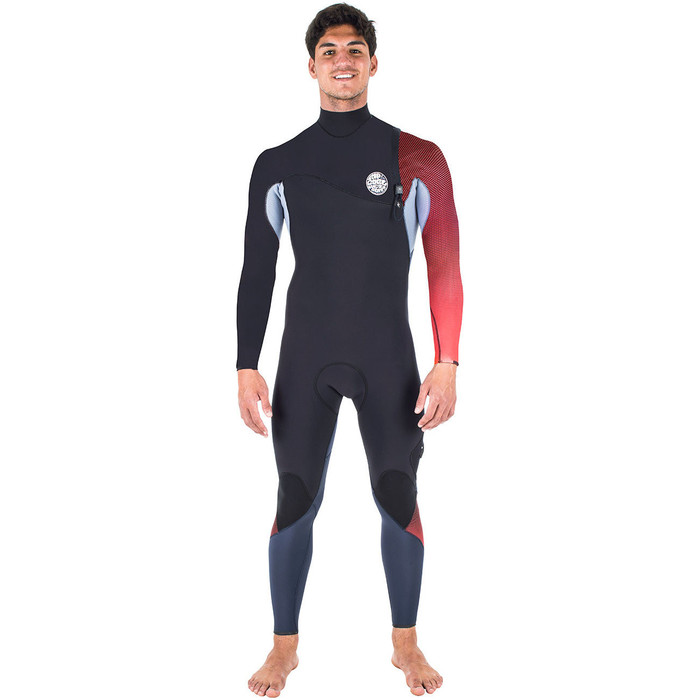 Rip Curl E-Bomb Pro 3/2mm GBS Zip Free Wetsuit RED WSM6RE