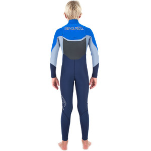 Rip Curl Junior Dawn Patrol 4/3mm GBS Chest Zip Wetsuit BLUE WSM6FB