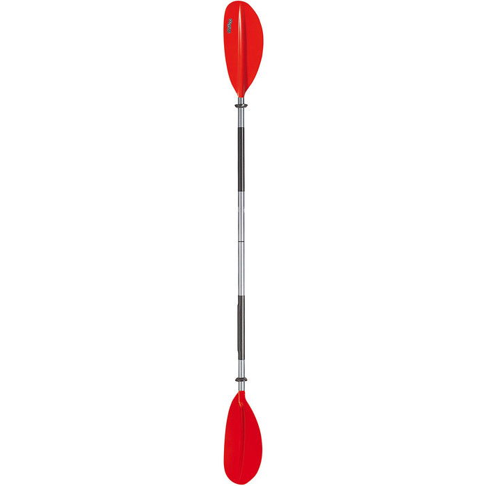 2021 Bravo KWB 220cm 2 Piece Alu Curved Blade Kayak Paddle Red 6277060N