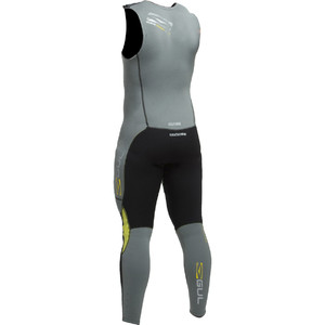 2019 Gul Code Zero 3mm Flatlock Long John Wetsuit Metal Cz4301 -b2