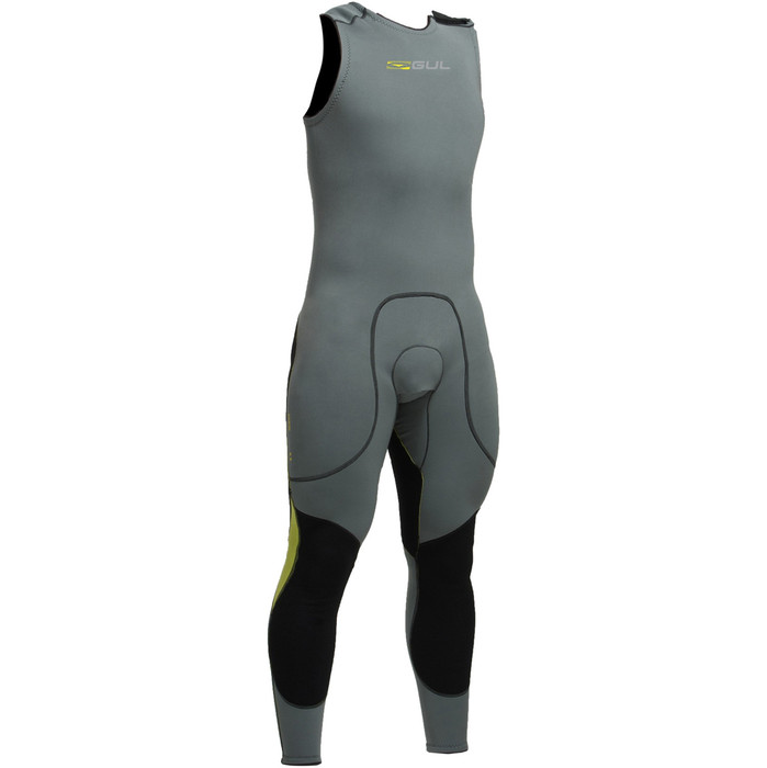 2019 Gul Code Zero 3mm Flatlock Long John Wetsuit Metal Cz4301 -b2