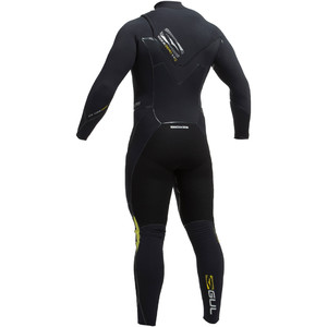 Gul Code Zero 4/3 Sistema de alivio de cremallera en el pecho Traje de buceo NEGRO CZ1203-B2- 2ND