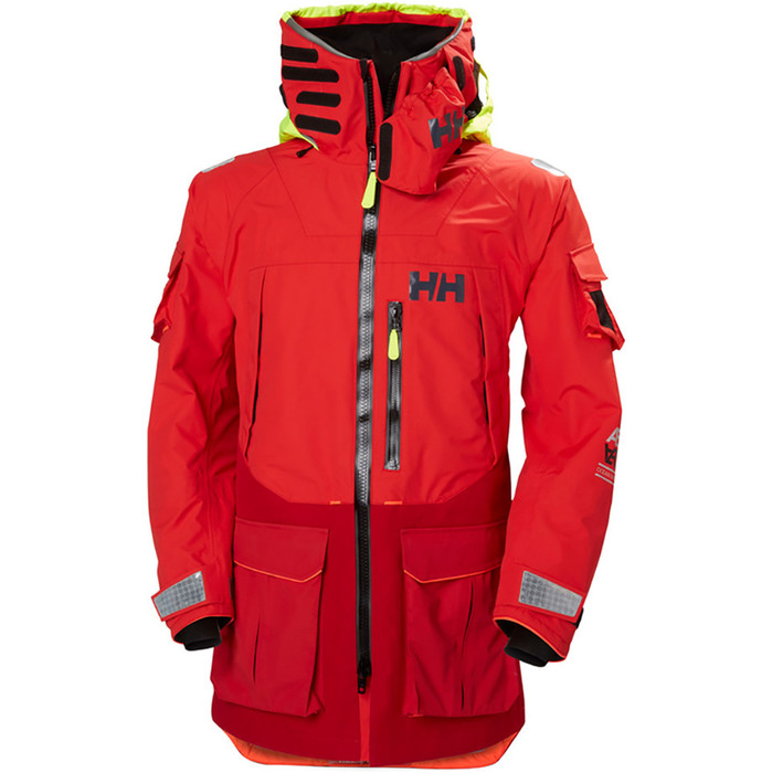 2019 Helly Hansen Aegir Ocean Jacket Alert Red 30335