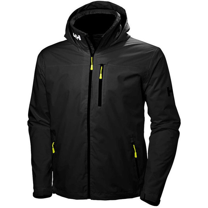 2024 Helly Hansen Mens Hooded Crew Mid Layer Jacket Black 33874