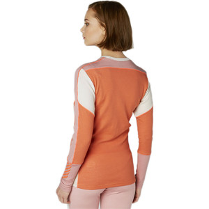 Helly Hansen Ladies HH Lifa Merino Crew Base Layer Top Living Coral 48341