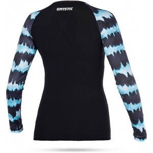 Mystic Womens Dazzled Long Sleeve Rash Vest MINT 170296