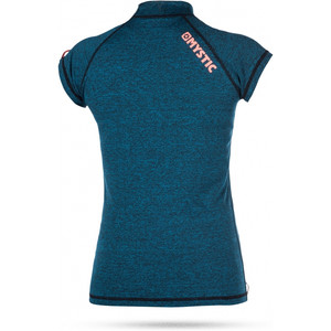 Mystic Womens Star Short Sleeve Rash Vest TEAL 170299