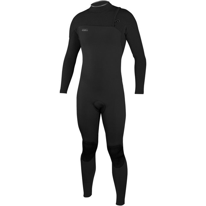 2024 O'Neill Hombres HyperFreak Comp 4/3mm Zip Free Neopreno 4971 - Black