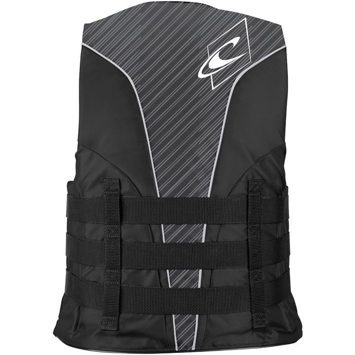 2024 O'Neill Superlite 50N CE Impact Vest 4723 - Black / Smoke / White