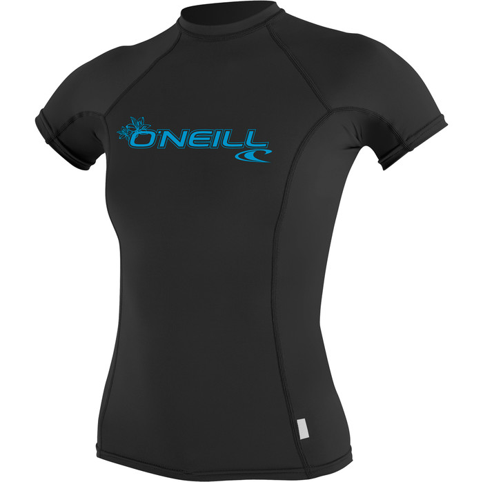 2024 O'neill Bsico De Mujer Skins Manga Corta Crew Lycra Vest 3548 - Negro