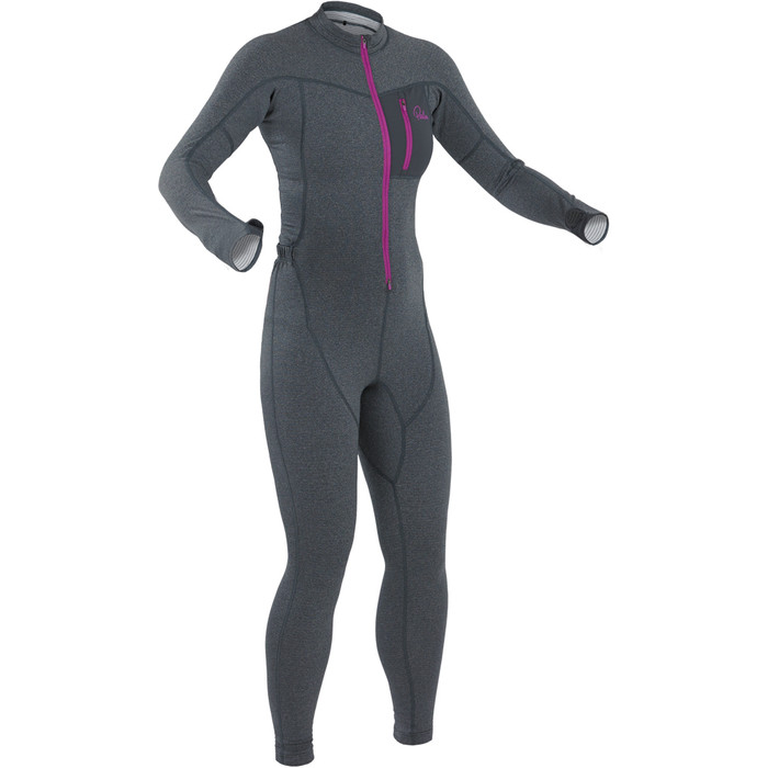 2024 Palm Womens Tsangpo Drop Seat Thermal Undersuit Jet Grey 11746