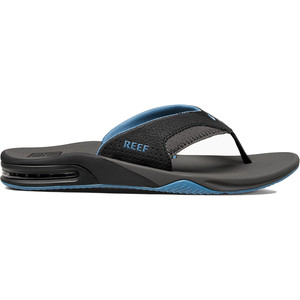 2024 Reef Chanclas Abanico Abrebotellas Gris / Azul Claro R2026