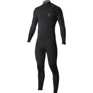 2019 Rip Curl Mens Dawn Patrol 3/2mm Chest Zip Wetsuit BLACK WSM7AM