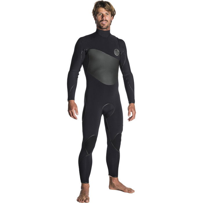 Rip Curl Flashbomb Plus 3/2mm Zip Free Wetsuit WSM7PF - Black