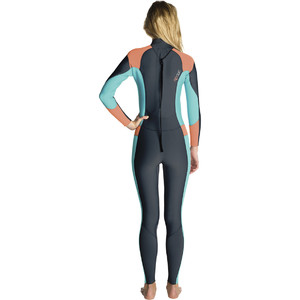 Rip Curl Womens Dawn Patrol 4/3mm Back Zip Wetsuit PEACH WSM6FW