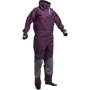 2018 Gul Shadow Womens Halo Zip Drysuit Italian Plum GM0350-B3 INCLUYENDO UNDERFLEECE