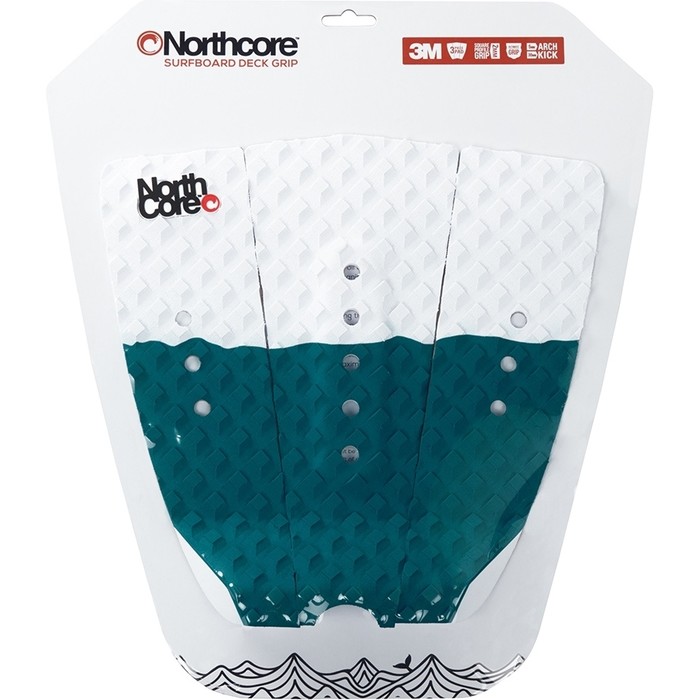 2024 Almohadilla Deck Northcore Ultimate Grip The Wave - Blue / White Noco63f